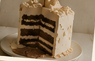 A slice of layered cake